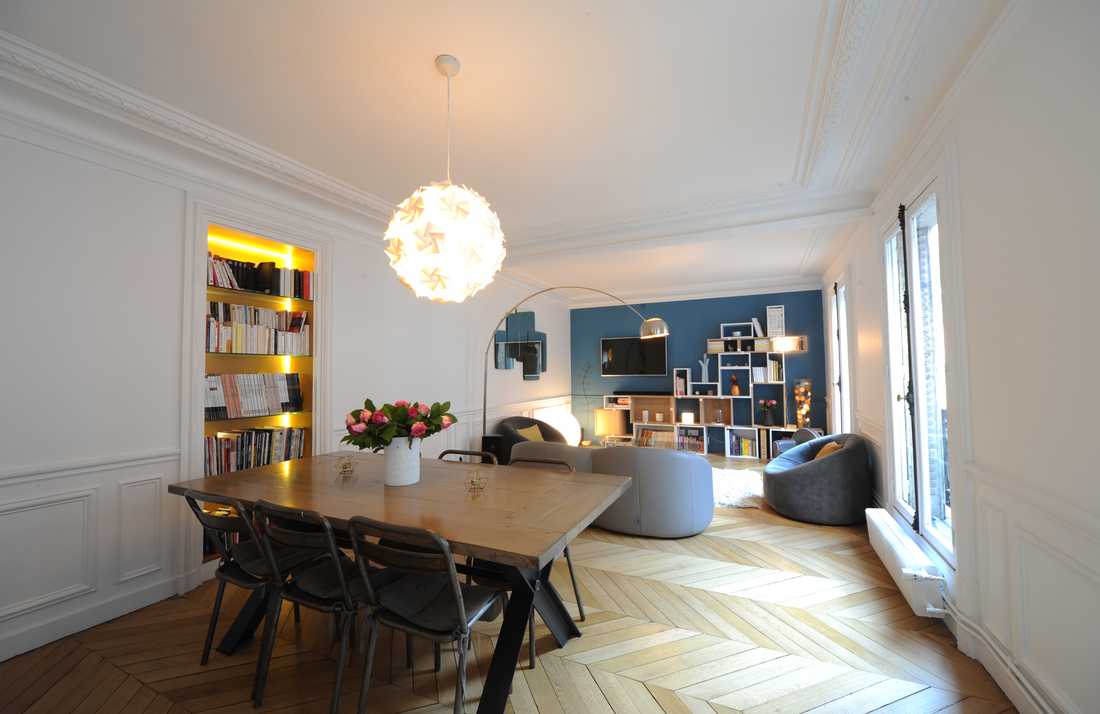 Un architecte d'intérieur s'est charger de redistribuer les pièces d’un appartement familial à Toulouse
