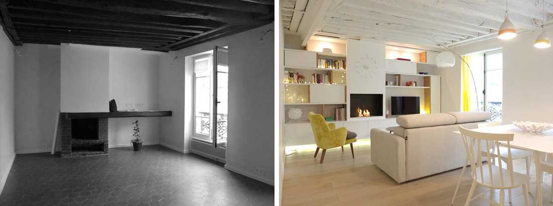 Un architecte d’intérieur rénove un ancien appartement de deux pièces à Toulouse