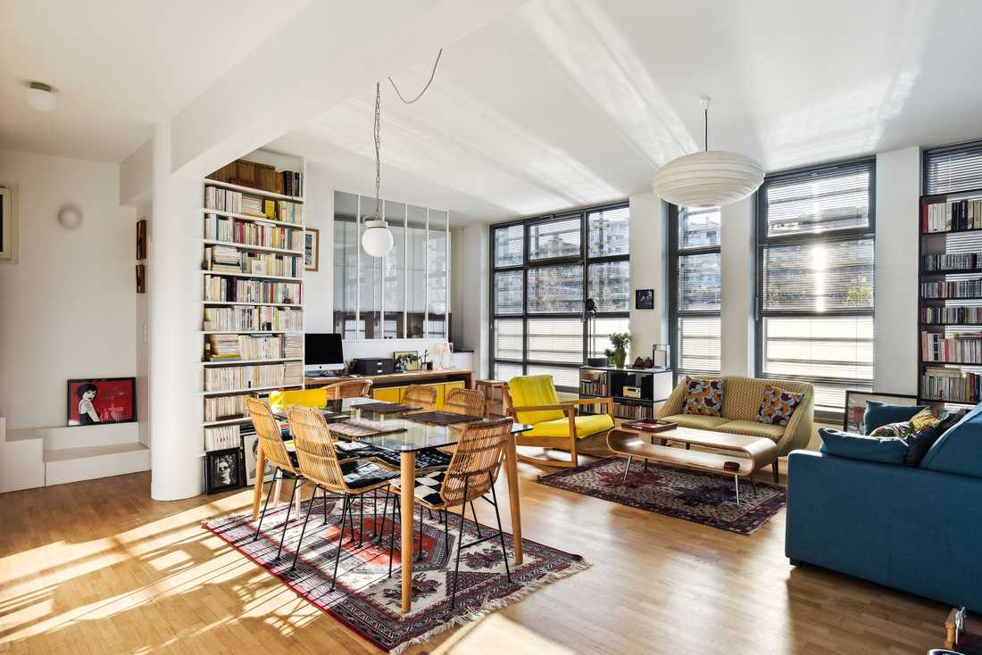 Energy-efficient renovation of a loft-style apartment by an architect in Toulouse